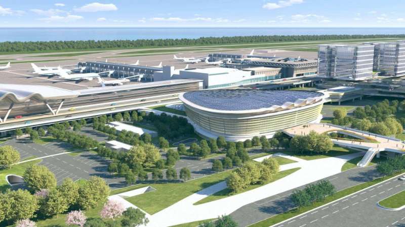 航展馆南侧、海滩路西侧停车场工程