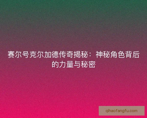 赛尔号克尔加德传奇揭秘：神秘角色背后的力量与秘密